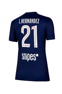 Paris Saint-Germain Lucas Hernandez #21 Jalkapallovaatteet Naisten Kotipaita 2025-26 Lyhythihainen